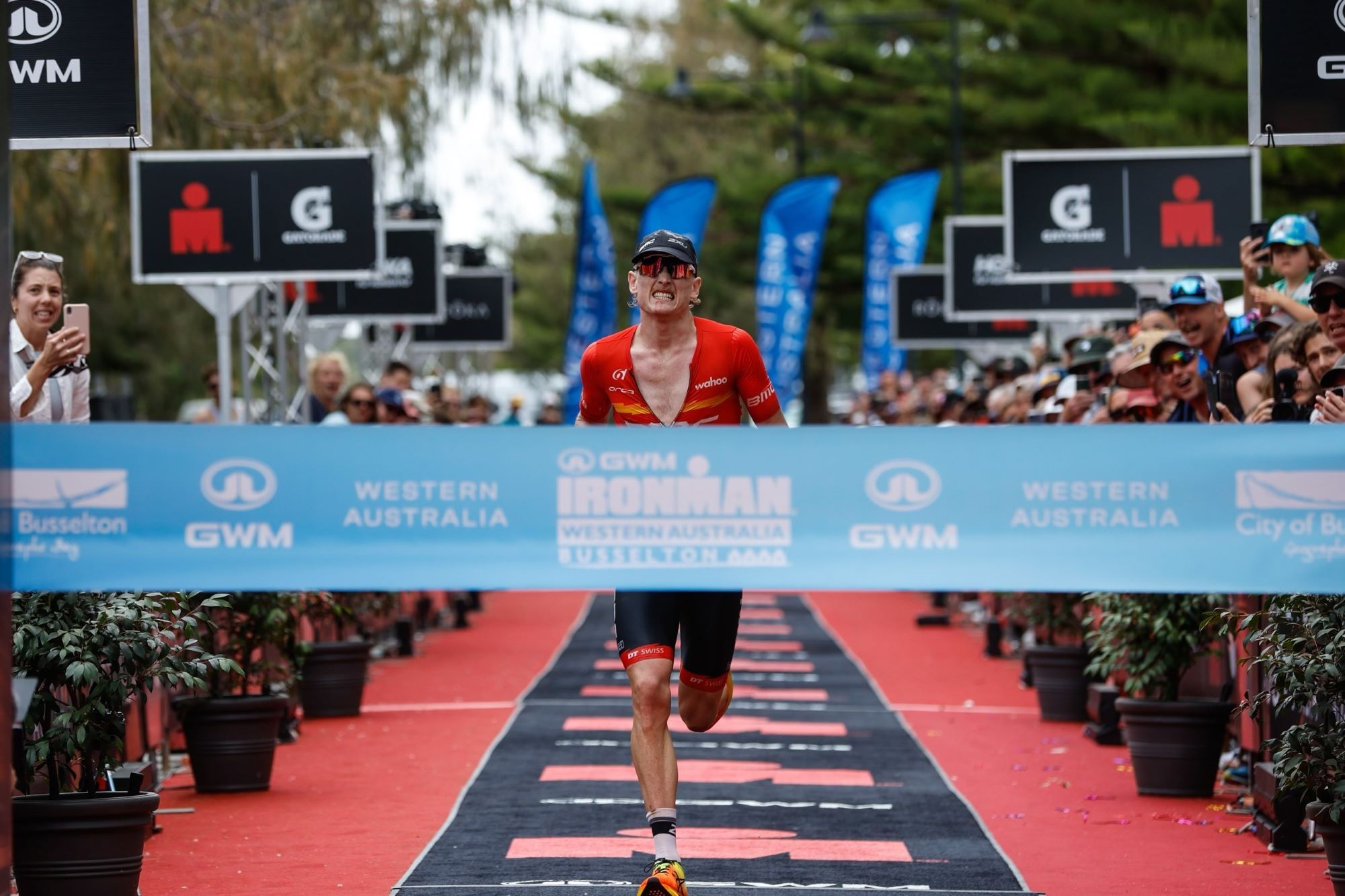 Max Neumann and Sarah Crowley have been crowned the winners of Ironman