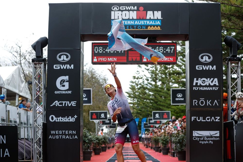 Max Neumann and Sarah Crowley have been crowned the winners of Ironman