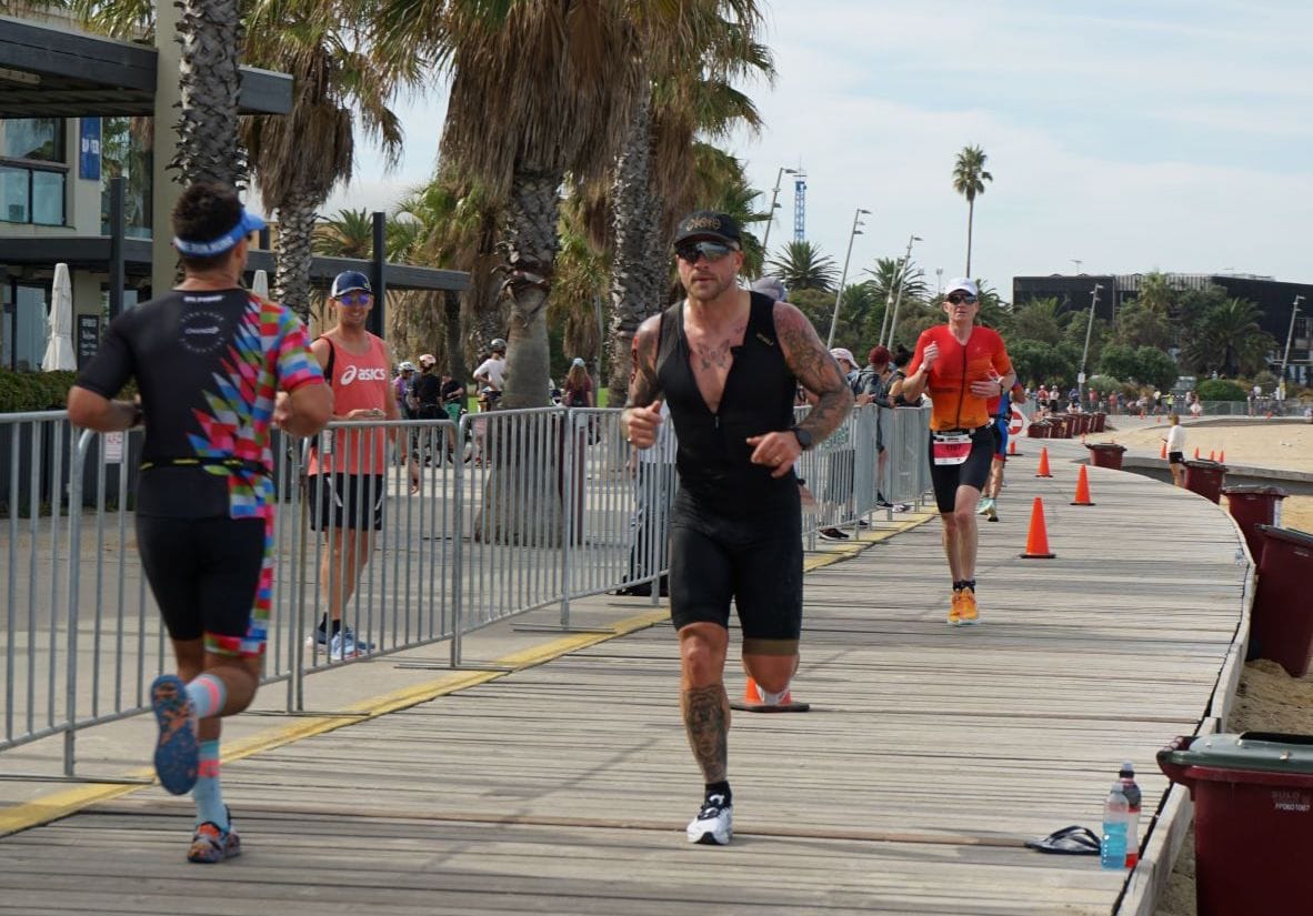 Former AFL Melbourne Demons Captain Nathan Jones Completes Ironman 70.3 Melbourne