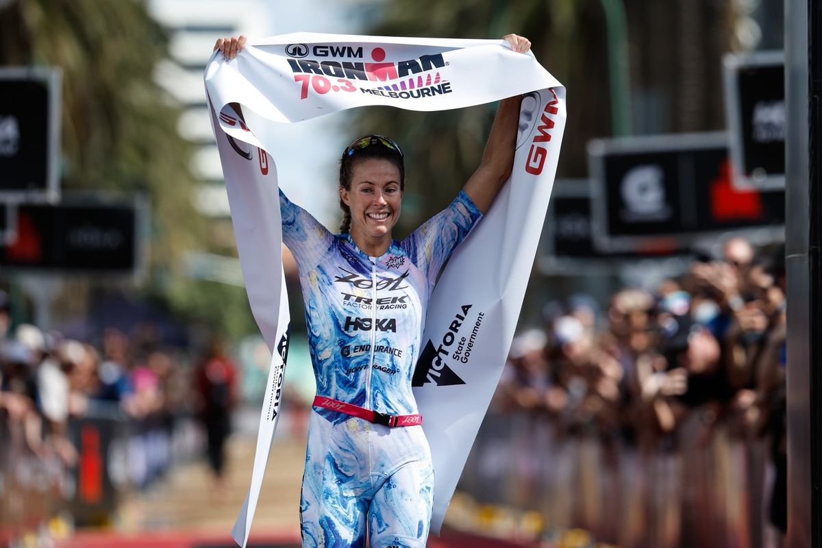 Steve Mckenna And Ellie Salthouse Take the Win at Ironman 70.3 Melbourne