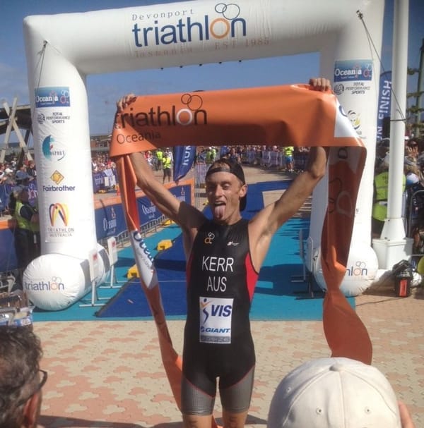 Peter Kerr wins OTU Oceania Sprint Distance Triathlon Championship in Devonport