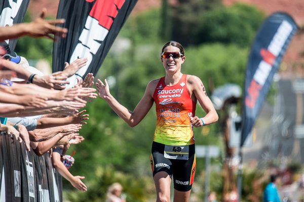 Heather Wurtele wins Ironman 70.3 Calgary in Canada