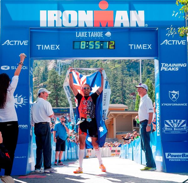 Australian triathlete Chris McDonald wins Ironman Lake Tahoe 2013