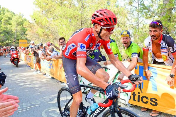 Image of Chris Froome Vuelta a Espana 2017 - Team Sky red jersey