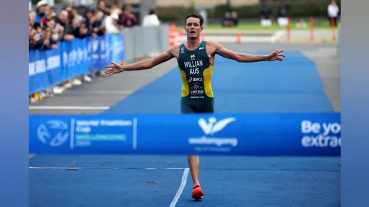 Luke Willian Wins on Home Soil at World Triathlon Cup Wollongong