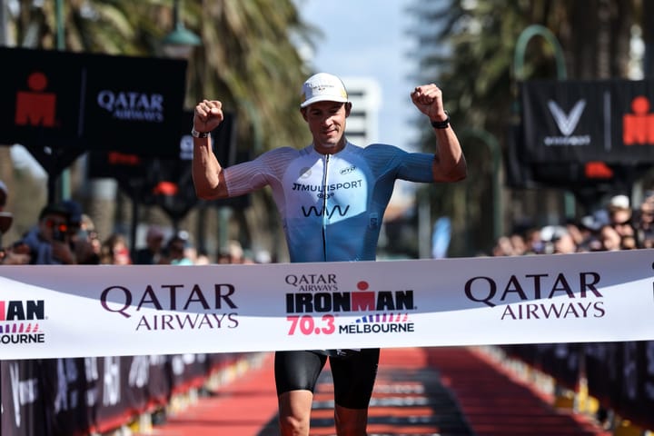 Osborne Powers Through Pack to Claim Maiden 70.3 Victory and Course Record in Melbourne